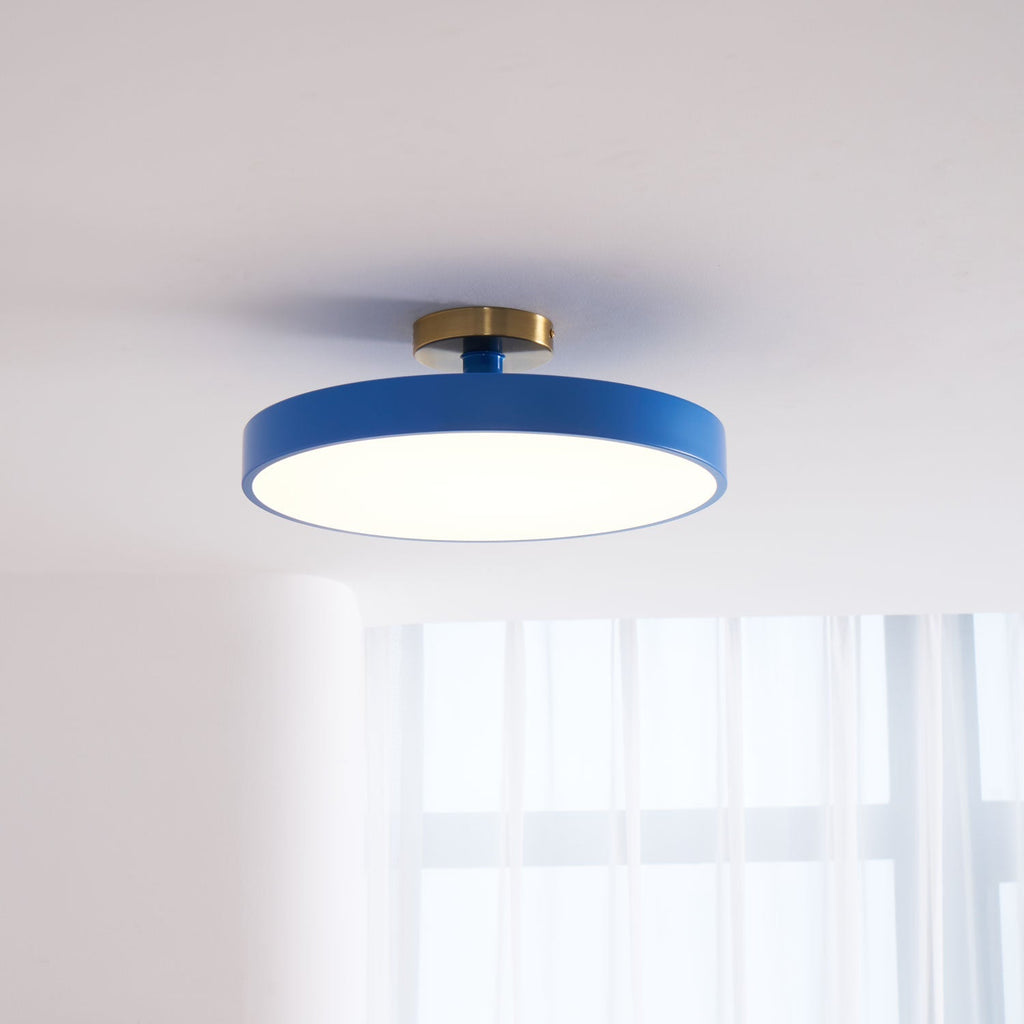 Modern Round LED Flush Mount Ceiling Light 1-Light