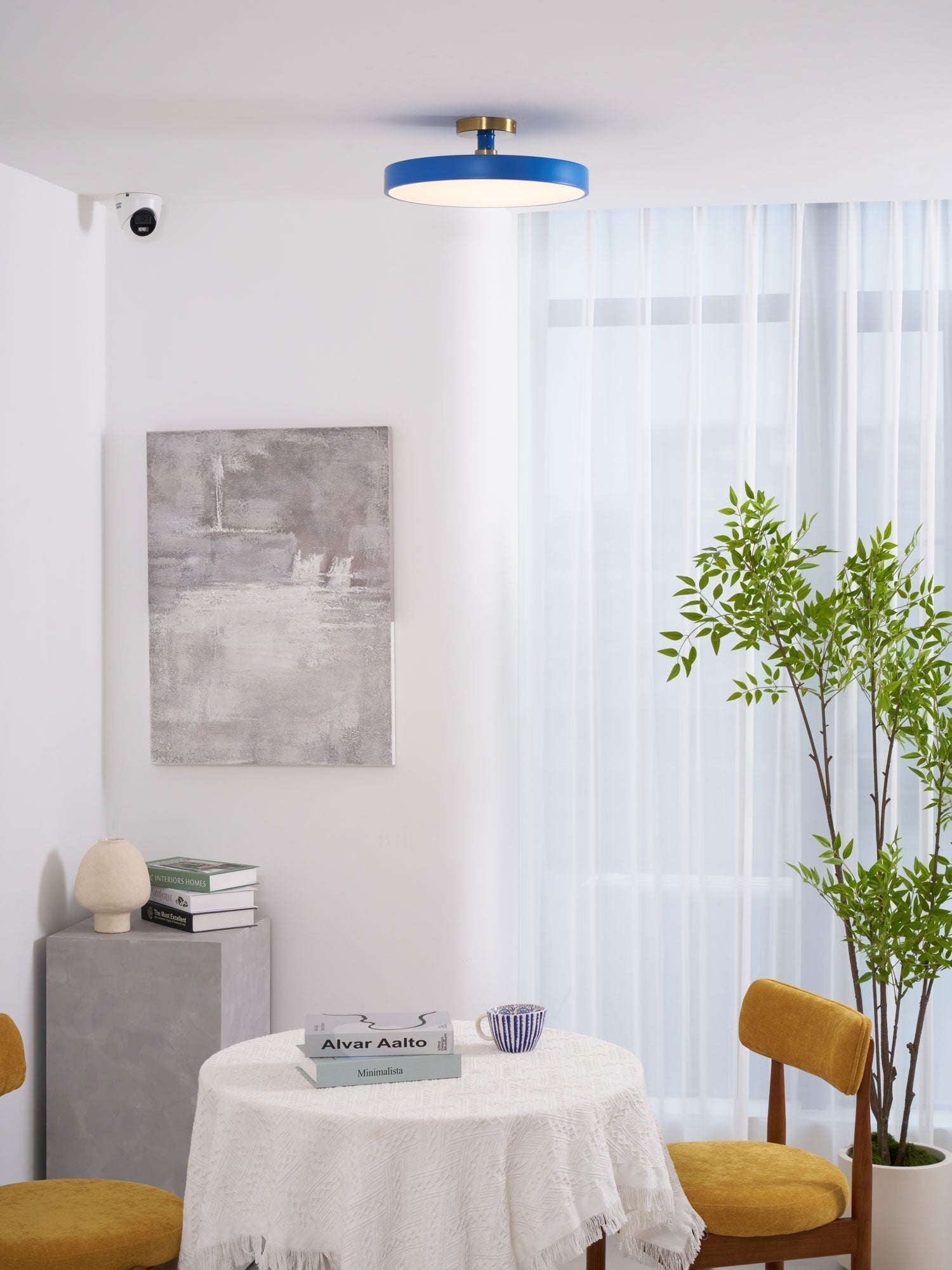 Modern Round LED Flush Mount Ceiling Light 1-Light