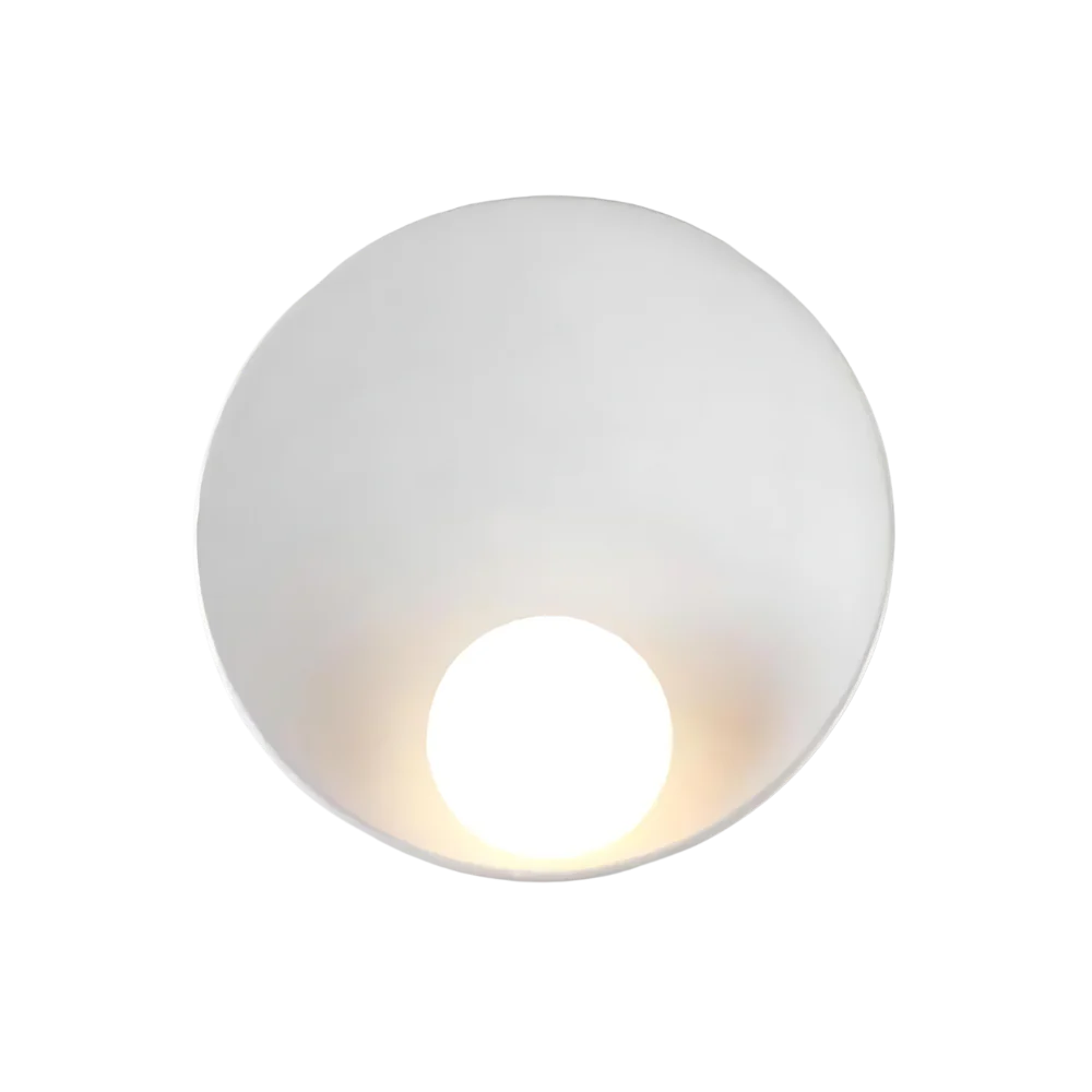 Modern Japandi Resin Bowl Wall Sconce G9 1-Light
