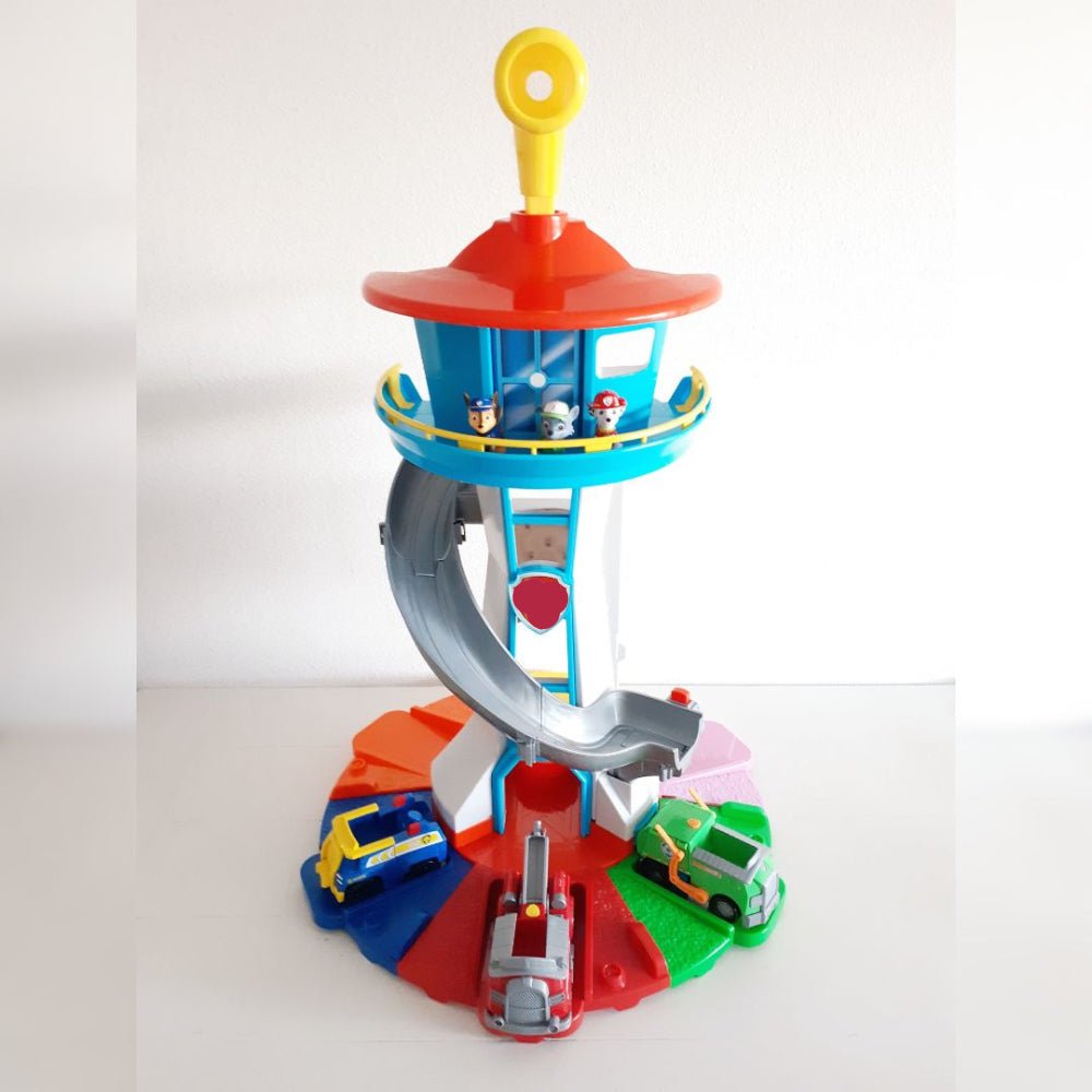 Kids Playset Slide Tower Toy Cars Durable Indoor Outdoor Fun