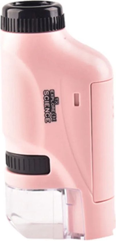 Kids’ Compact Microscope 60x-120x Magnification Educational Toy Durable Child-Friendly