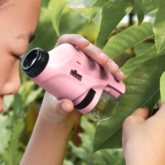 Kids’ Compact Microscope 60x-120x Magnification Educational Toy Durable Child-Friendly