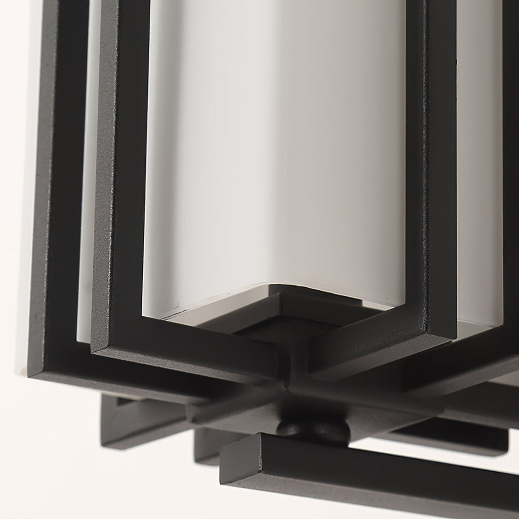 Retro Industrial Iron Glass Outdoor Wall Light LED 1-Light