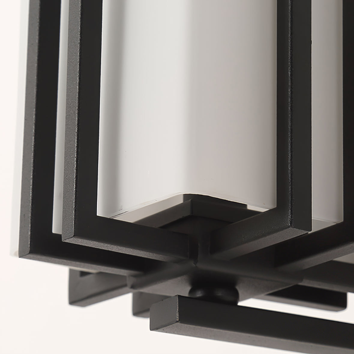 Retro Industrial Iron Glass Outdoor Wall Light LED 1-Light