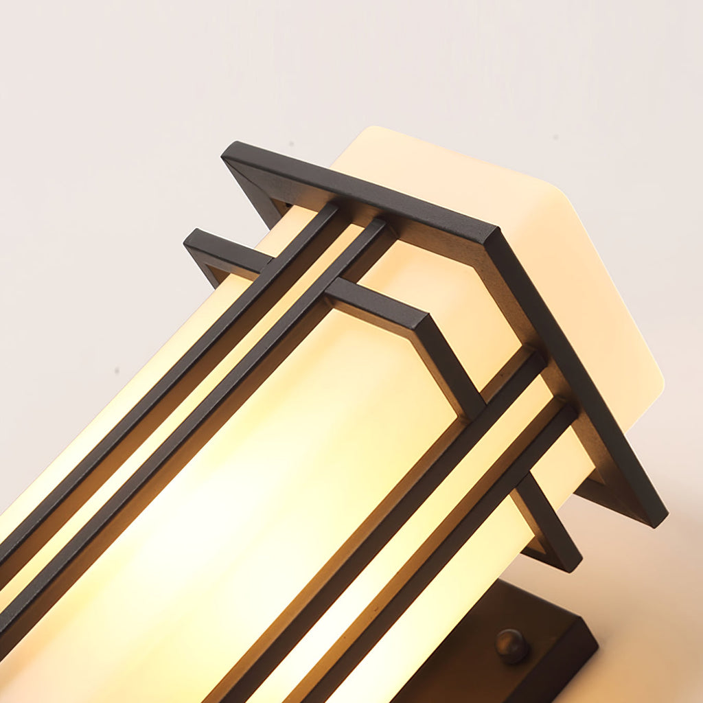 Retro Industrial Iron Glass Outdoor Wall Light LED 1-Light