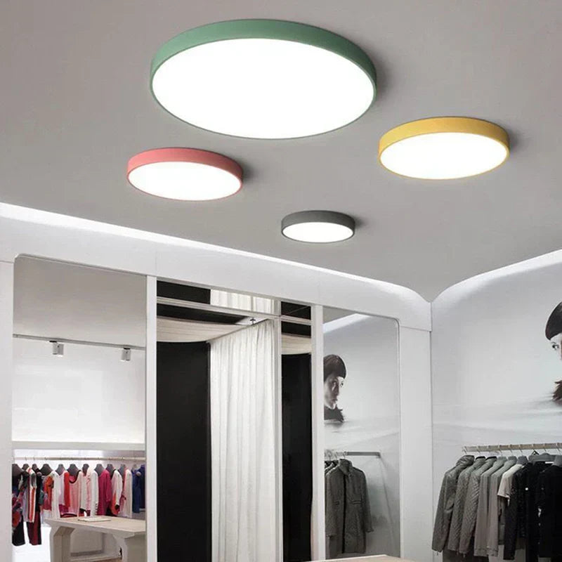 Modern Minimalist Round LED Ceiling Light 1-Light