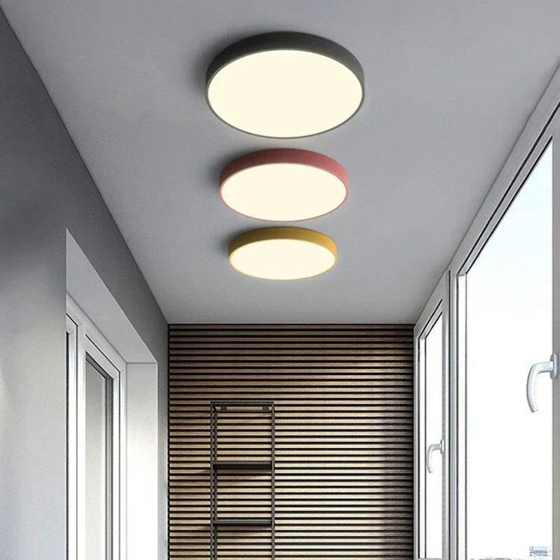 Modern Minimalist Round LED Ceiling Light 1-Light