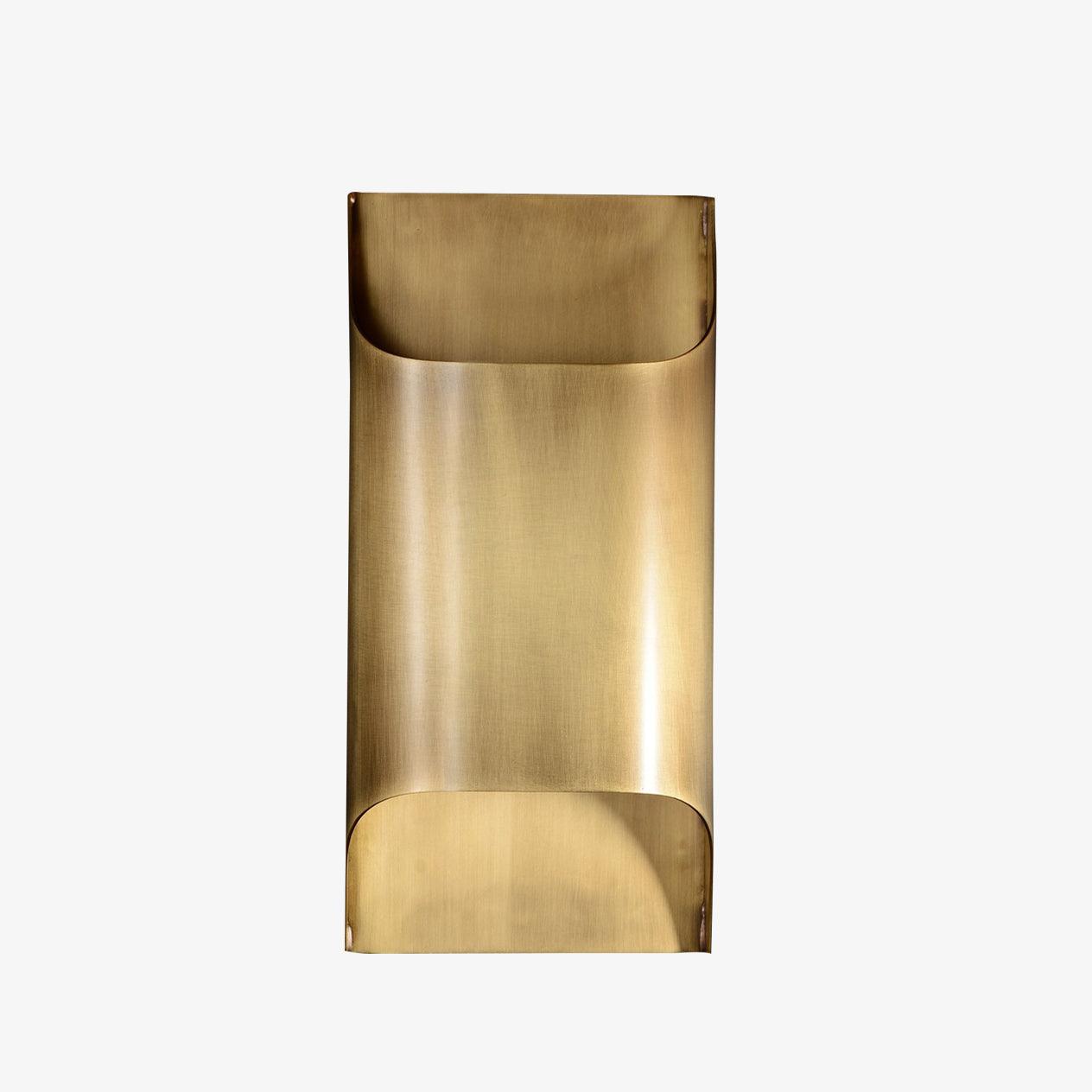 Modern Curved Brass LED Wall Sconce 1-Light