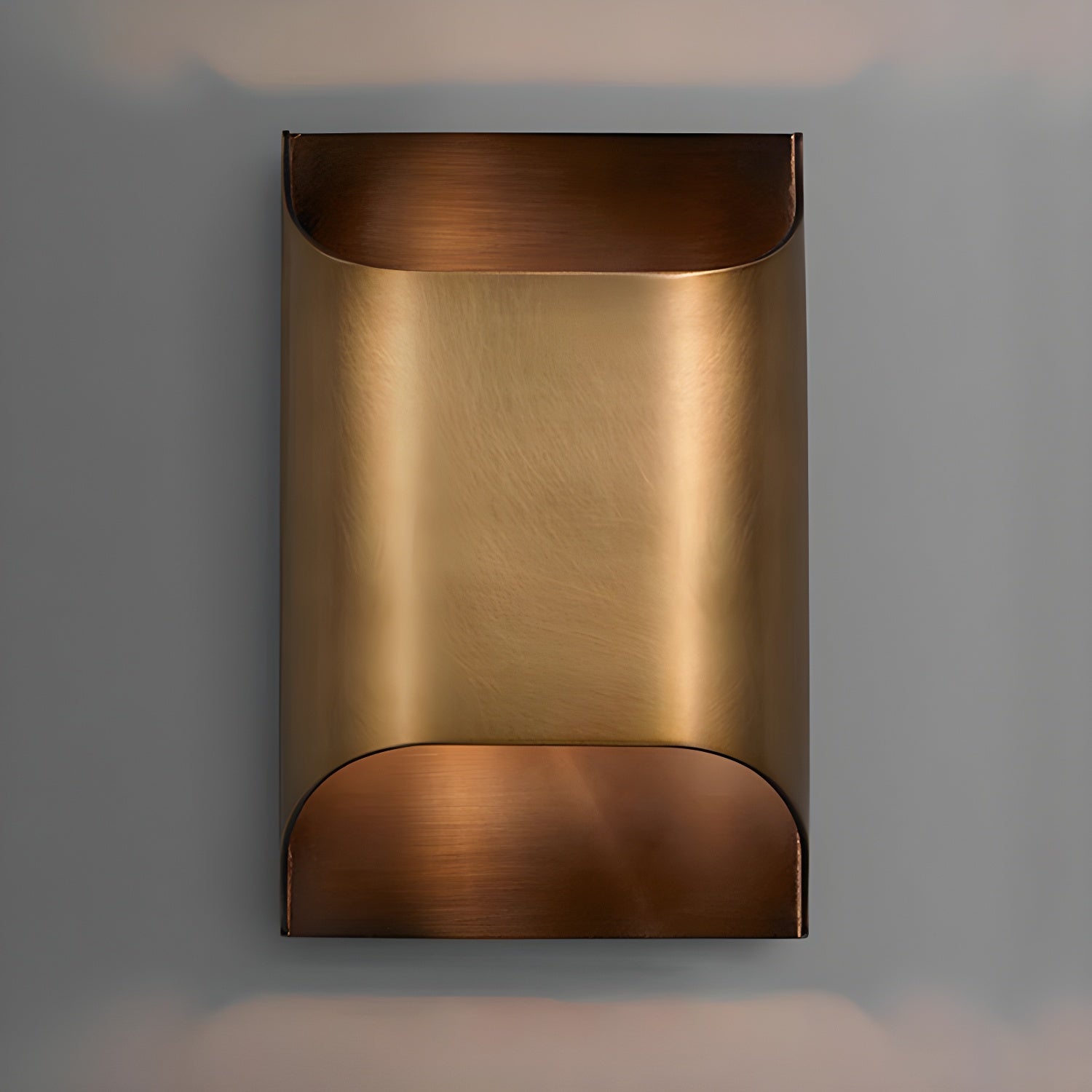 Modern Curved Brass LED Wall Sconce 1-Light