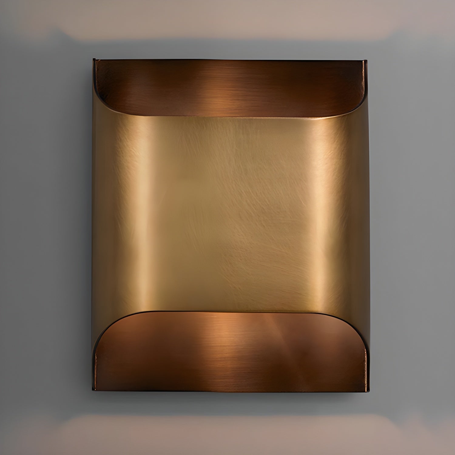 Modern Curved Brass LED Wall Sconce 1-Light