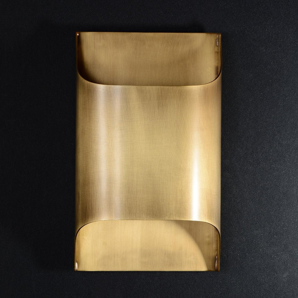 Modern Curved Brass LED Wall Sconce 1-Light