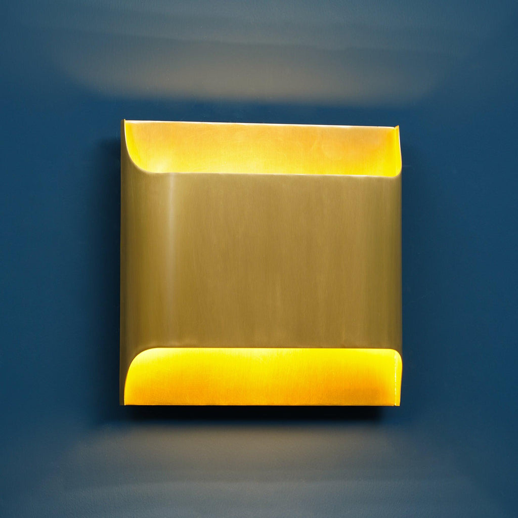 Modern Curved Brass LED Wall Sconce 1-Light