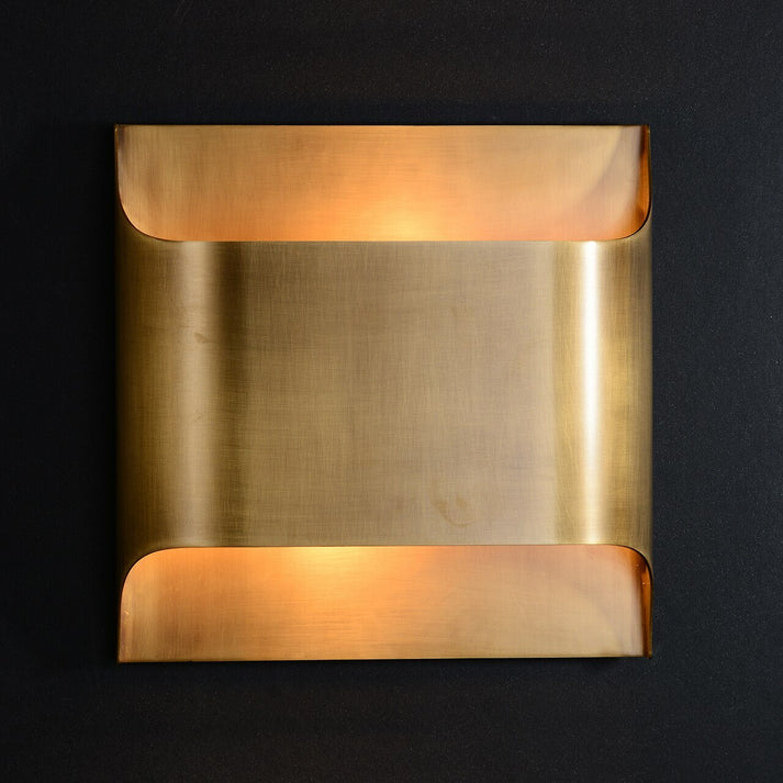 Modern Curved Brass LED Wall Sconce 1-Light
