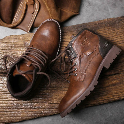 David 1905 | Leather Men Ankle Work Boots
