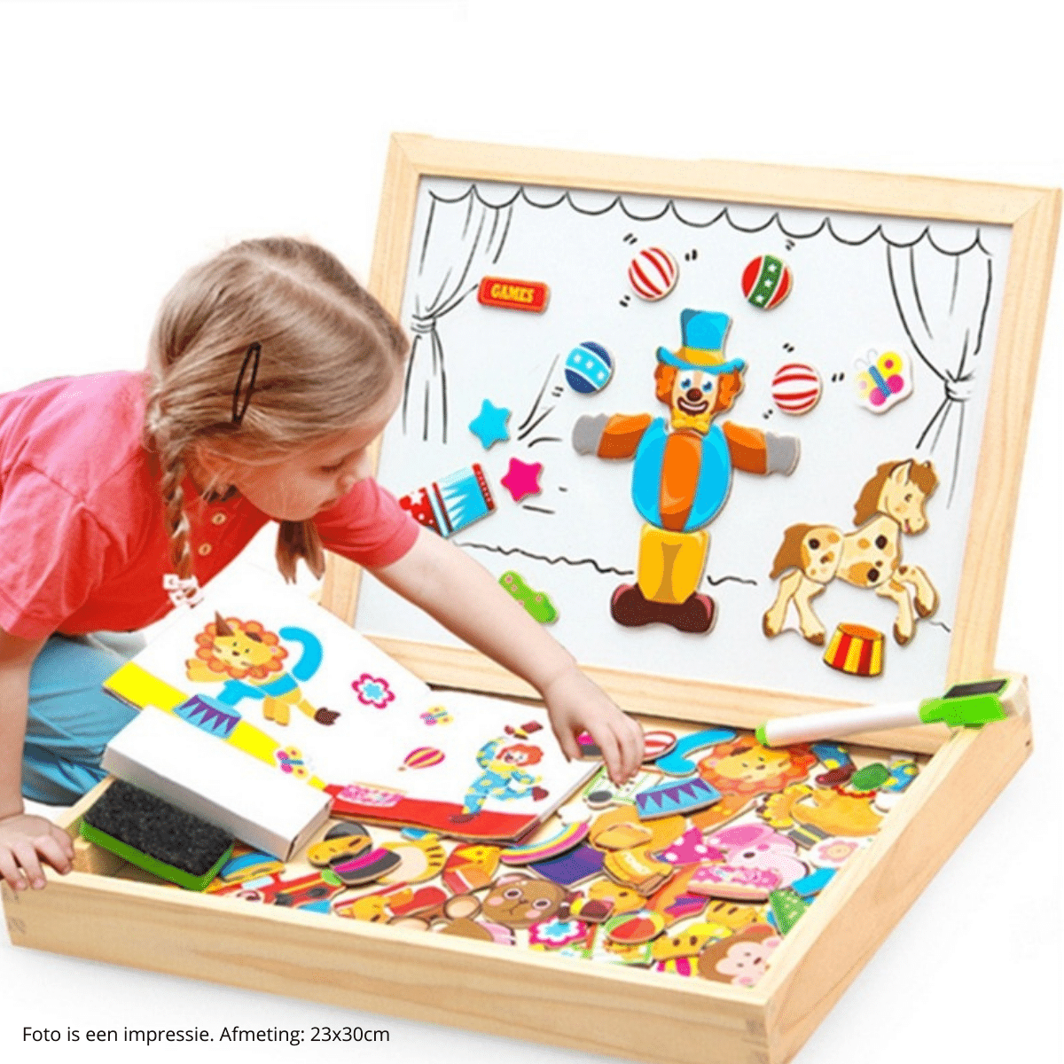 Guili | Magnetix MagnaKunst | Creative learning - Wooden magnetic playboard