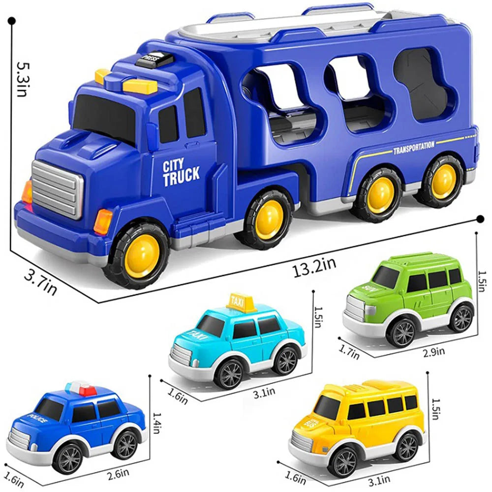 Guili | Diecast Truck Toy | Educational Set - Excavator, Bulldozer and More