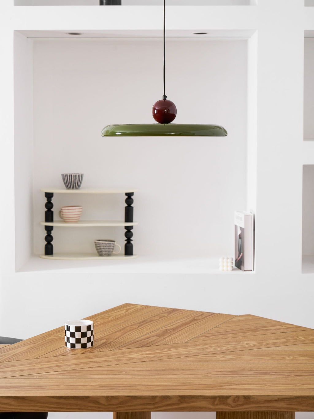 Modern Disc LED Plug-in Pendant Light 1-Light