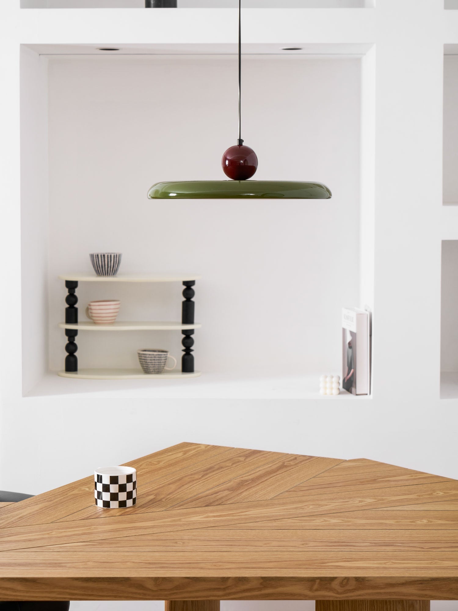 Modern Disc LED Plug-in Pendant Light 1-Light