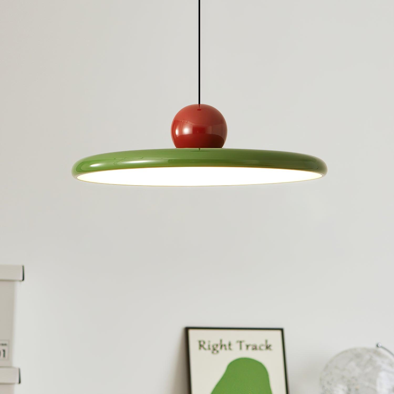 Modern Disc LED Plug-in Pendant Light 1-Light