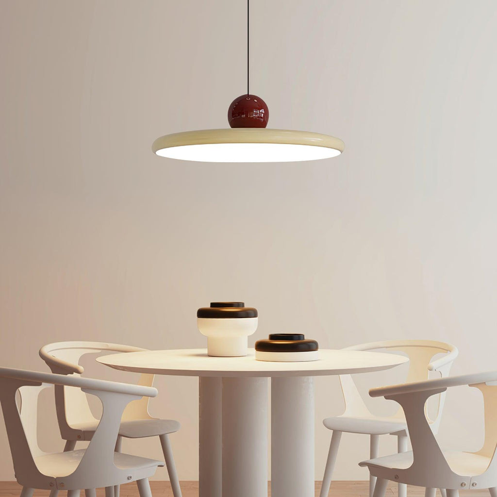 Modern Disc LED Plug-in Pendant Light 1-Light