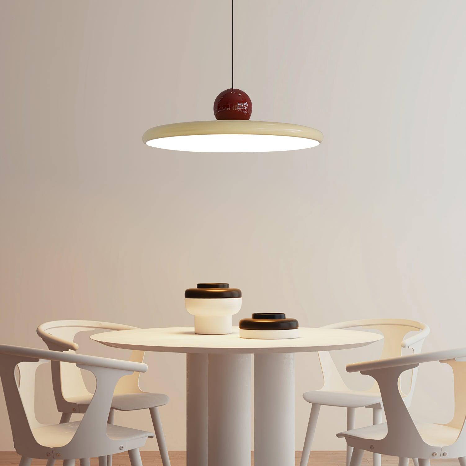 Modern Disc LED Plug-in Pendant Light 1-Light