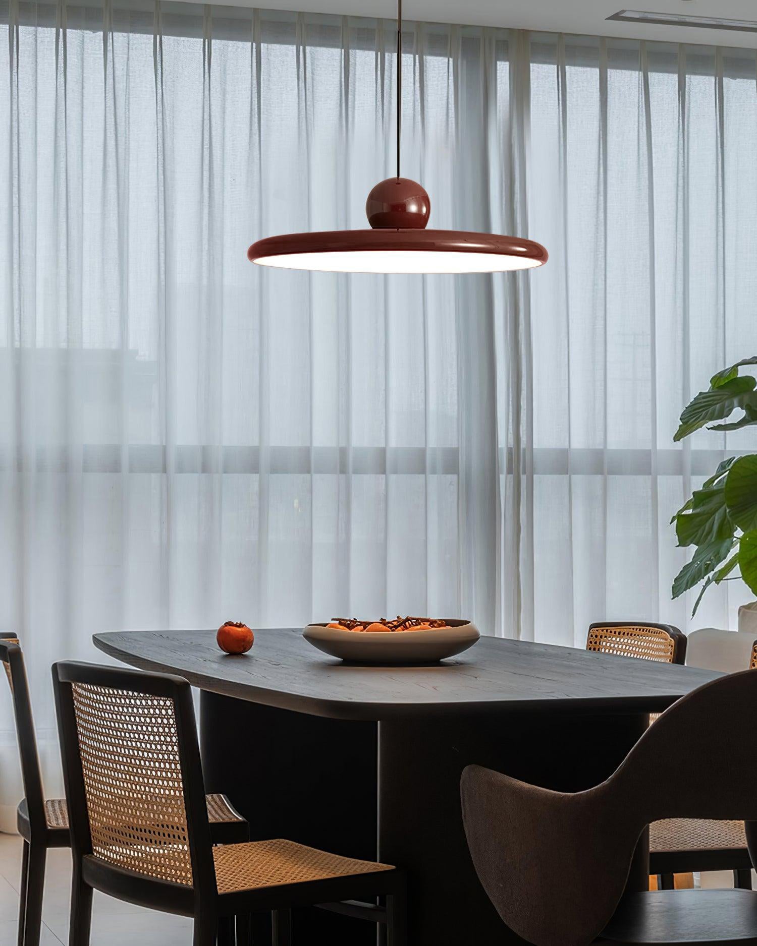 Modern Disc LED Plug-in Pendant Light 1-Light