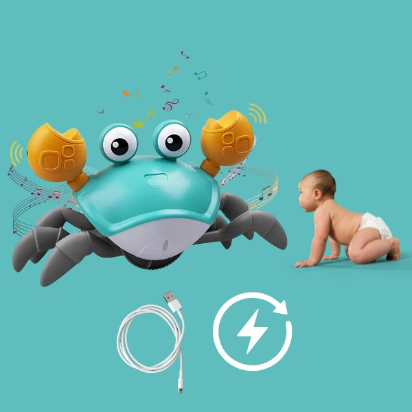 Guili | Happycrab | Moving And Sound-Producing Toy - Crawling Crab Toy