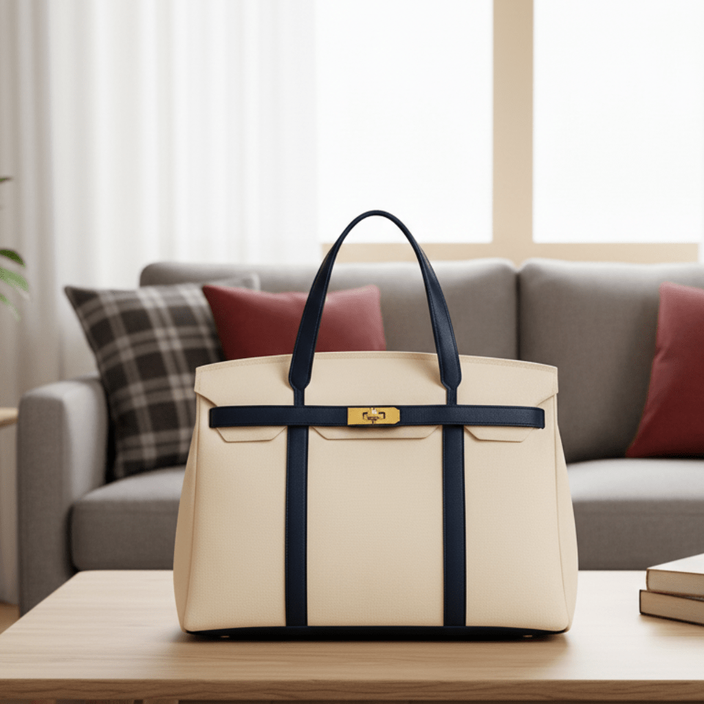 Seavelle – Classic Cotton Canvas Tote with Reinforced Steel Design