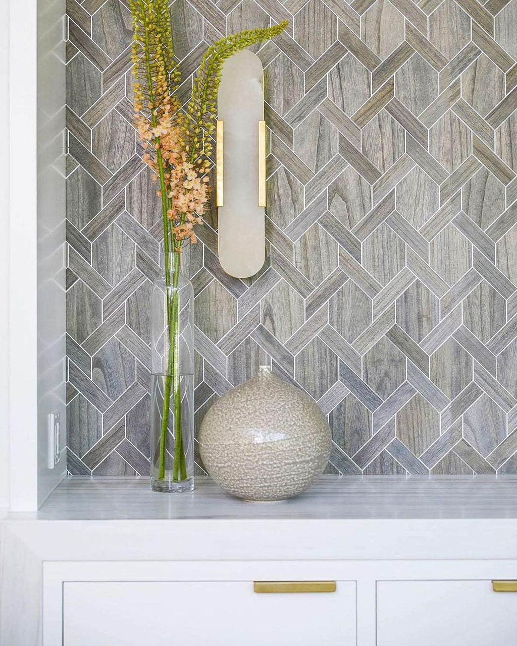 Modern Alabaster Elongated Marble LED Wall Sconce 2-Light