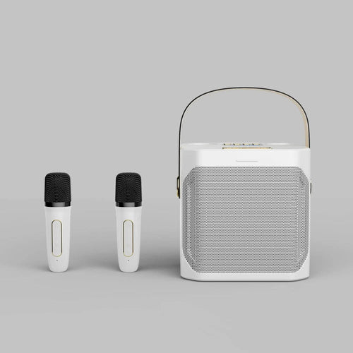 Compact Karaoke Speaker | Dual Wireless Microphones With 360° Sound