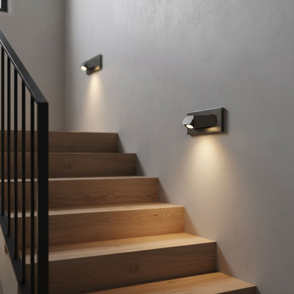 Modern Recessed Rectangular Adjustable LED Wall Sconce 1-Light