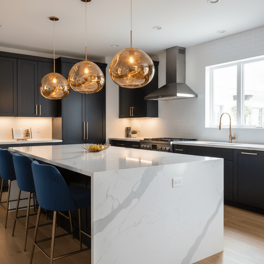 Modern Lava Glass Dome Pendant Light 1-Light