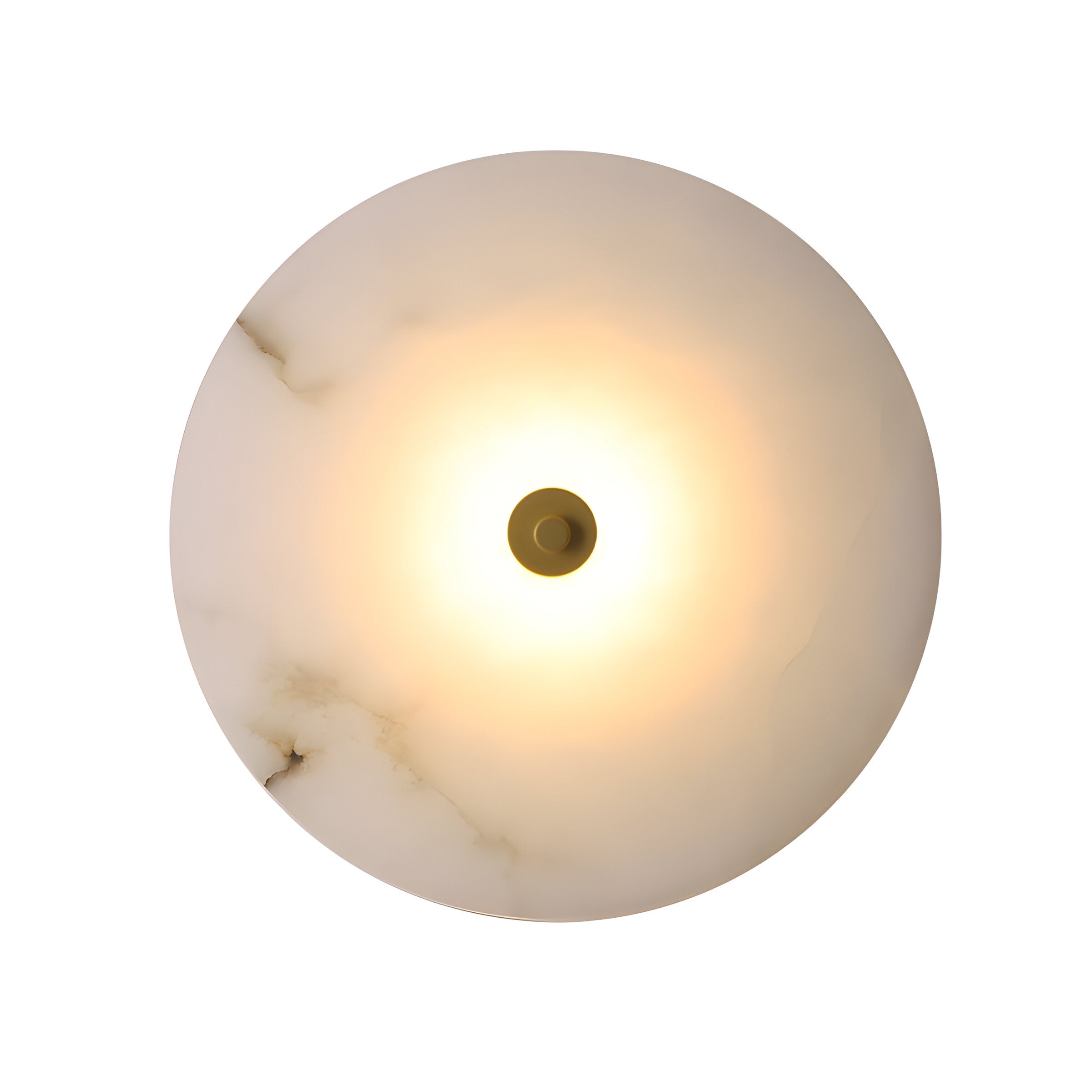 Modern Marble Round LED 1-Light Wall Light