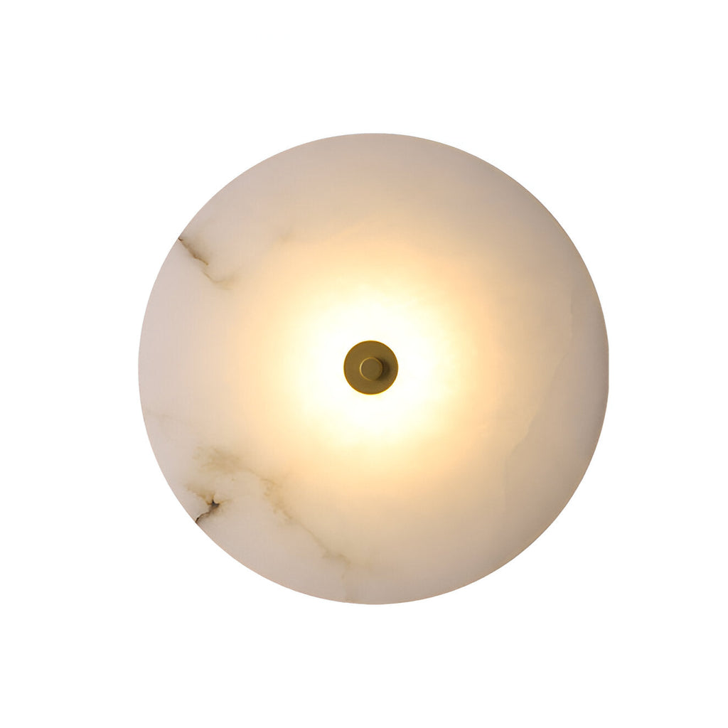 Modern Marble Round LED 1-Light Wall Light