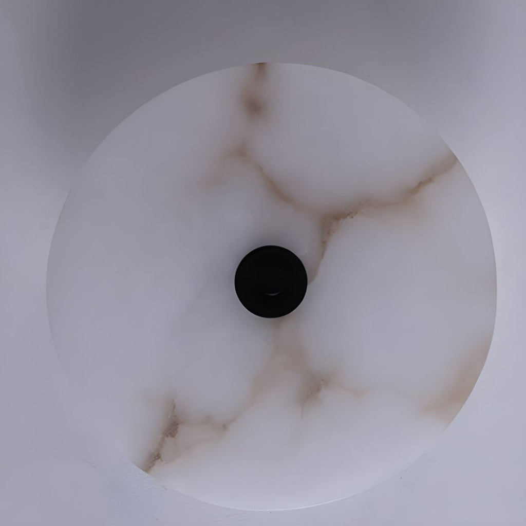 Modern Marble Round LED 1-Light Wall Light