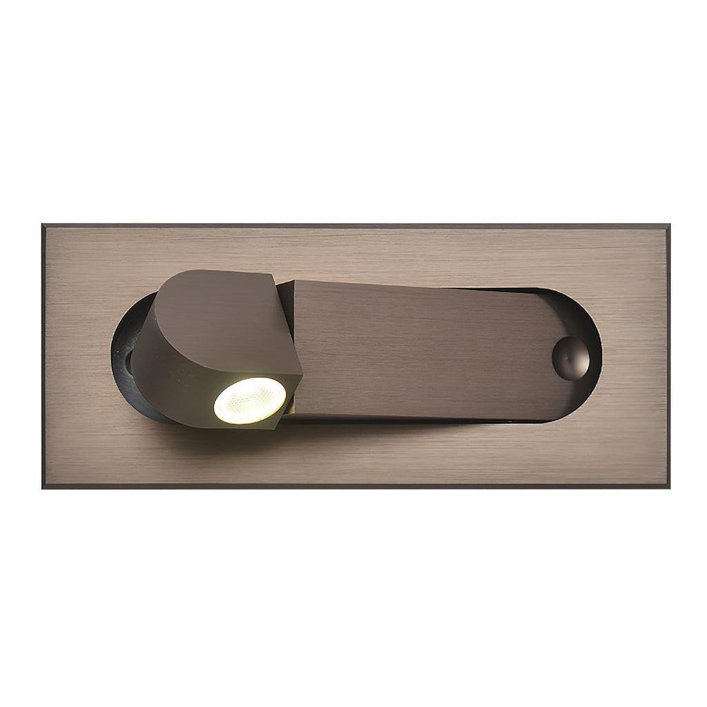 Modern Recessed Rectangular Adjustable LED Wall Sconce 1-Light