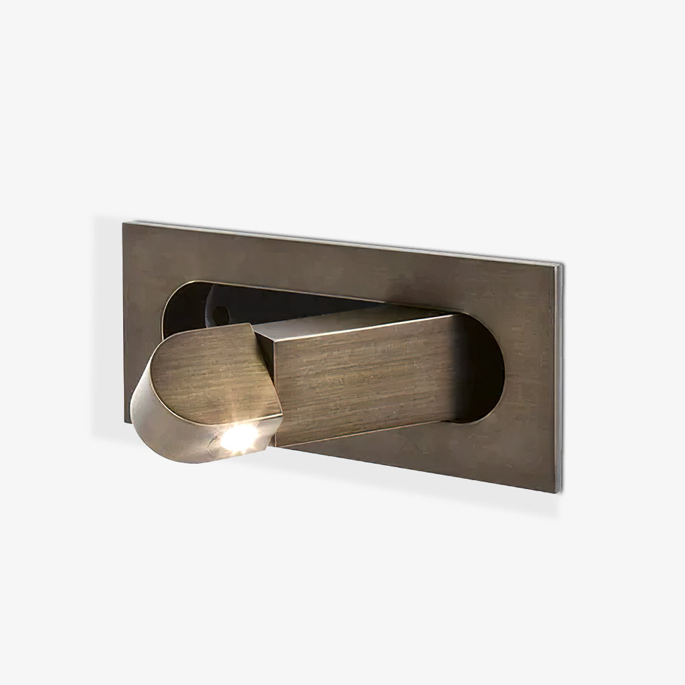 Modern Recessed Rectangular Adjustable LED Wall Sconce 1-Light