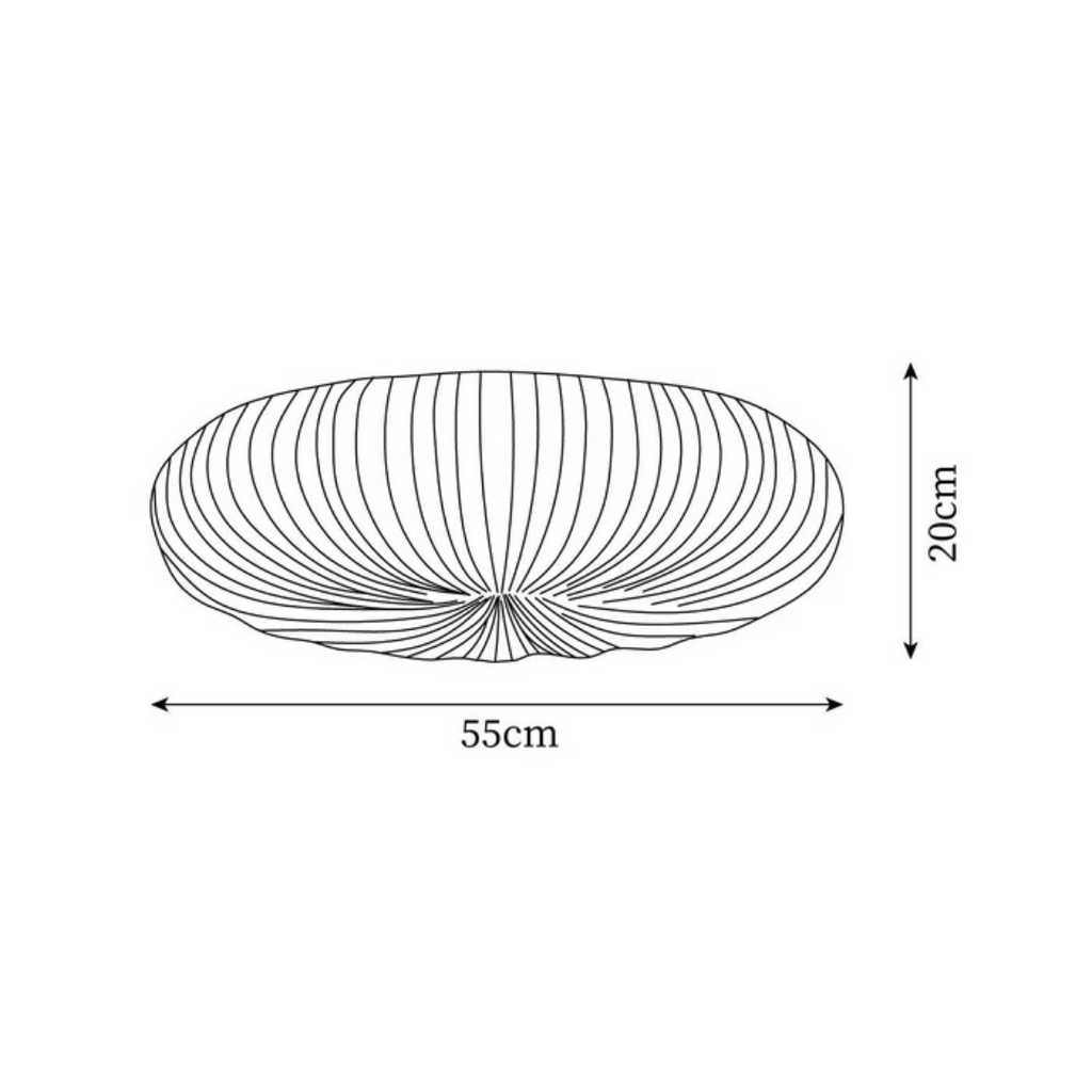 Modern LED Flush Mount Ceiling Light Fixture, Dimmable Warm & Cool White Options for Stylish Home Interiors