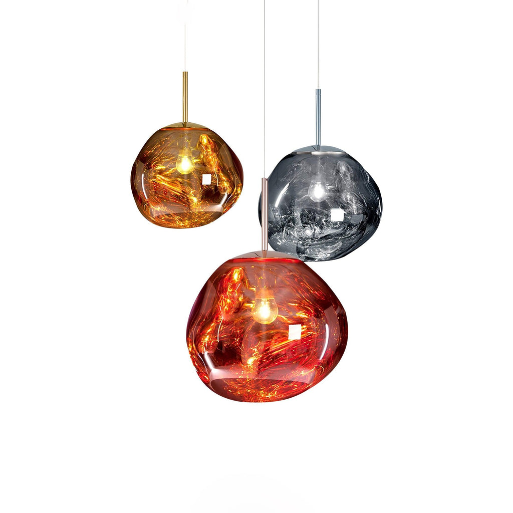 Modern Lava Glass Dome Pendant Light 1-Light