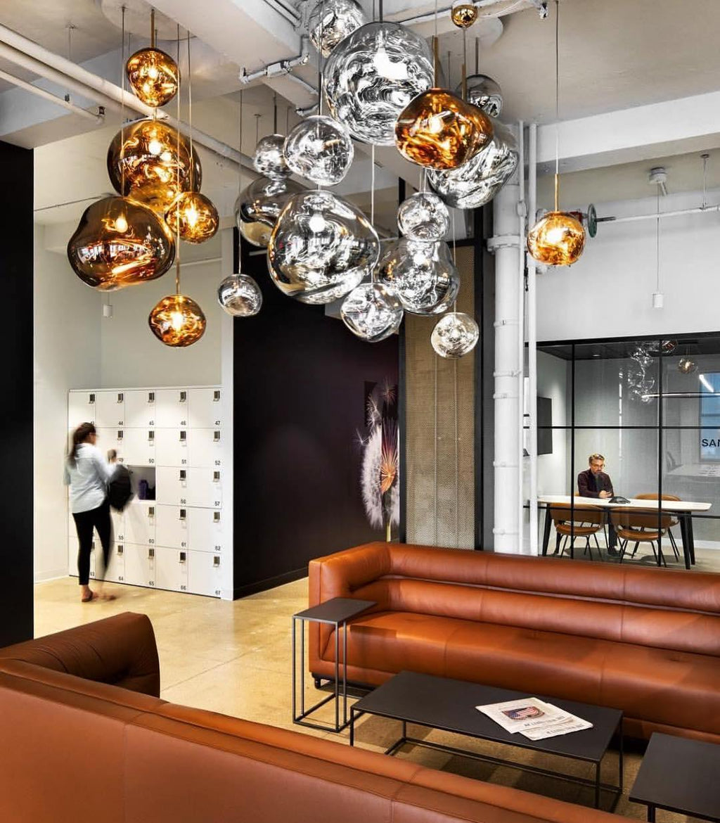 Modern Lava Glass Dome Pendant Light 1-Light