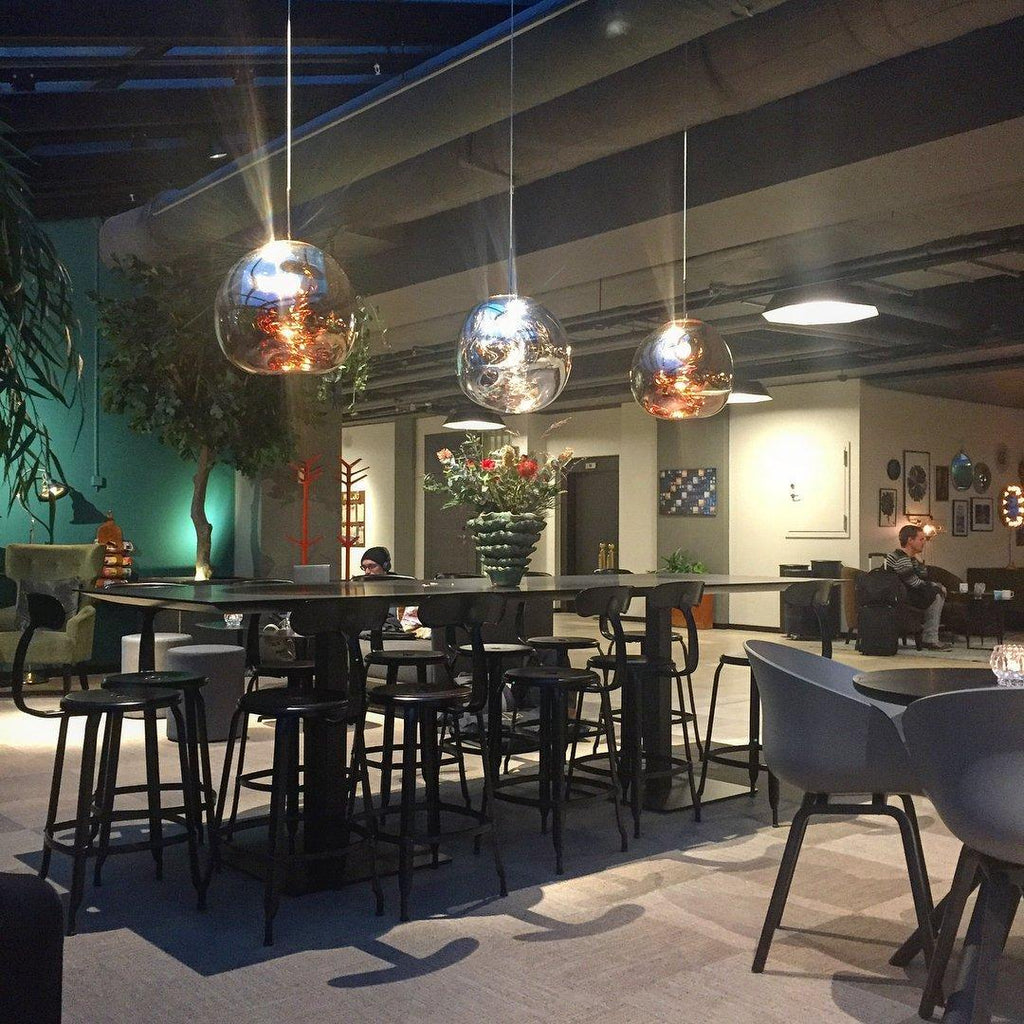 Modern Lava Glass Dome Pendant Light 1-Light