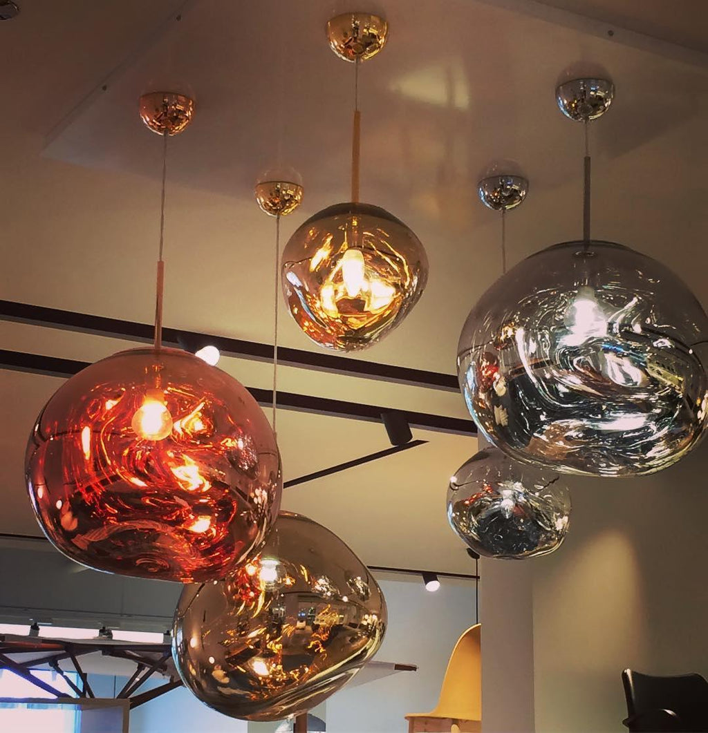 Modern Lava Glass Dome Pendant Light 1-Light