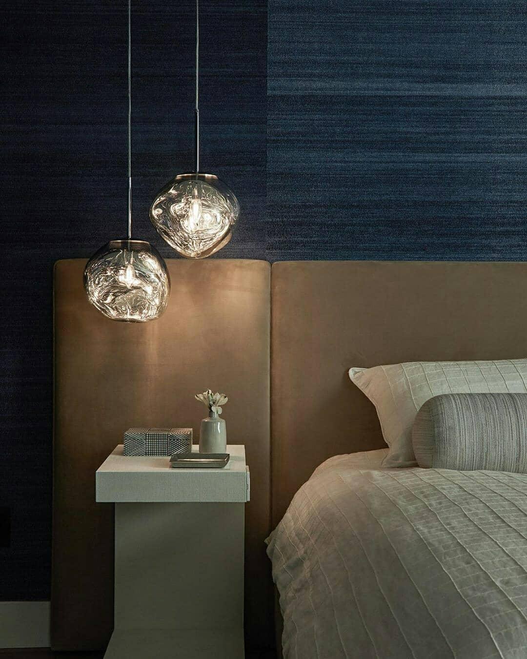 Modern Lava Glass Dome Pendant Light 1-Light