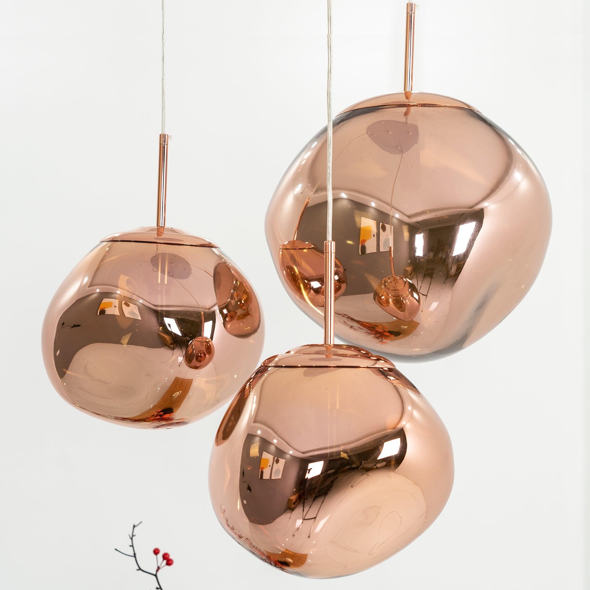 Modern Lava Glass Dome Pendant Light 1-Light