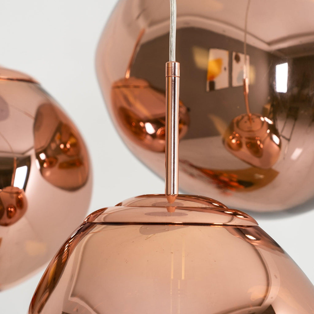 Modern Lava Glass Dome Pendant Light 1-Light