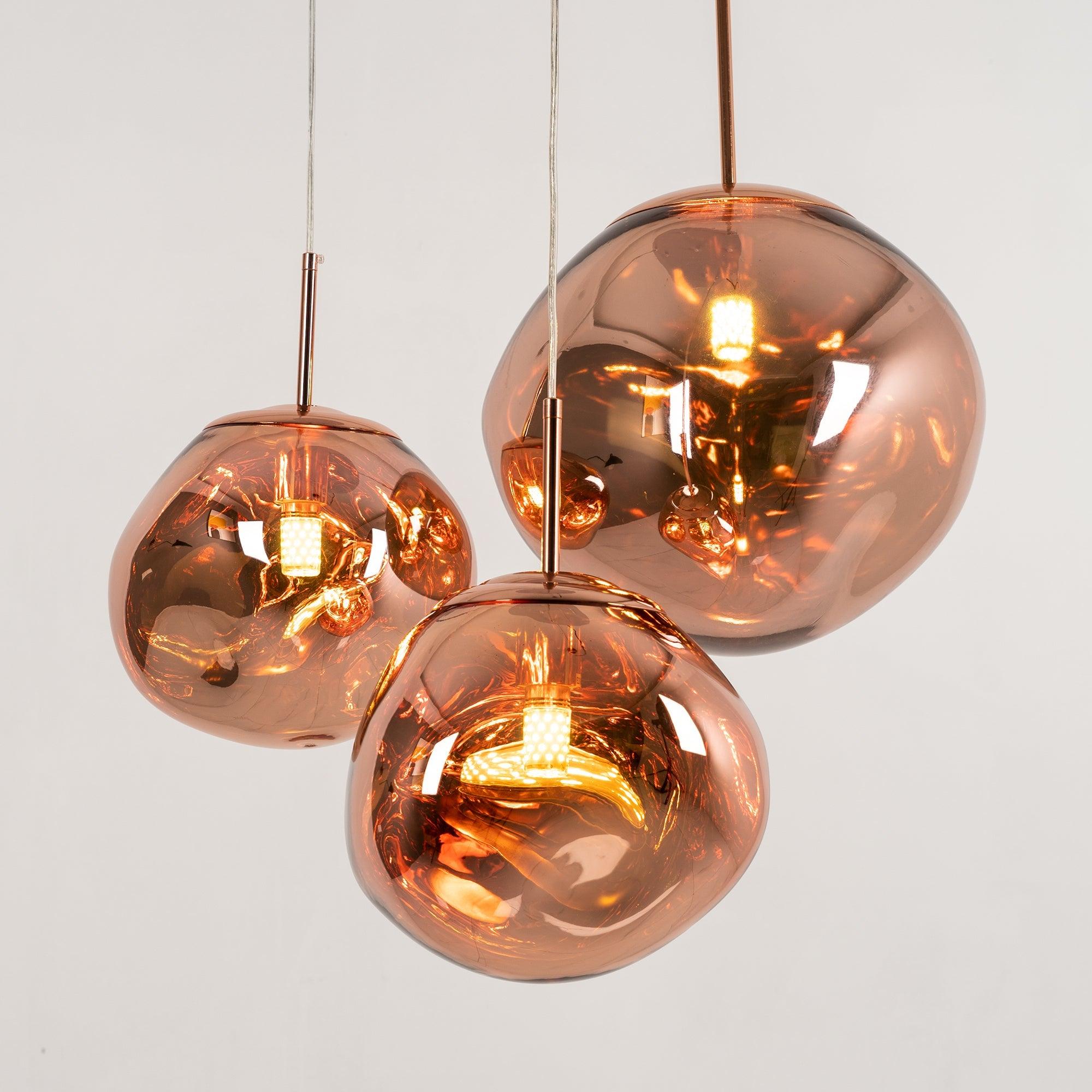 Modern Lava Glass Dome Pendant Light 1-Light
