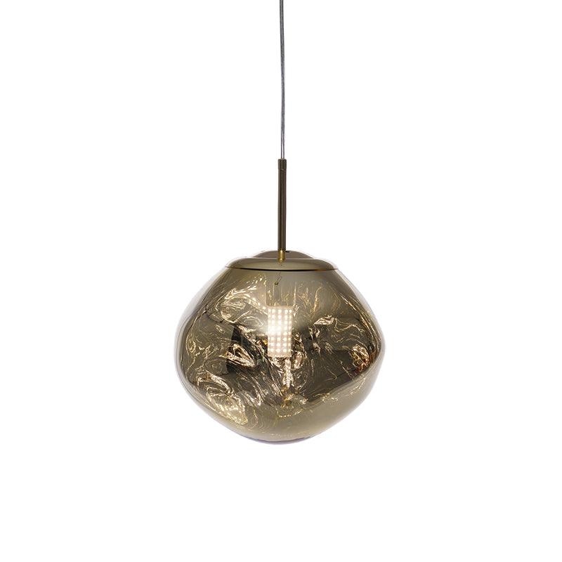 Modern Lava Glass Dome Pendant Light 1-Light