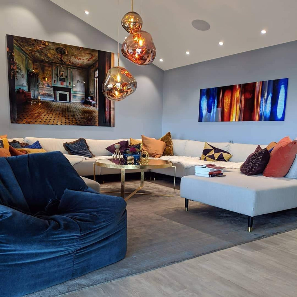 Modern Lava Glass Dome Pendant Light 1-Light