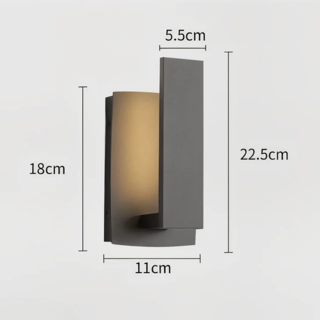 Modern Outdoor Wall Lamp – Waterproof Aluminum LED Exterior Wall Light for Garden and Terrace