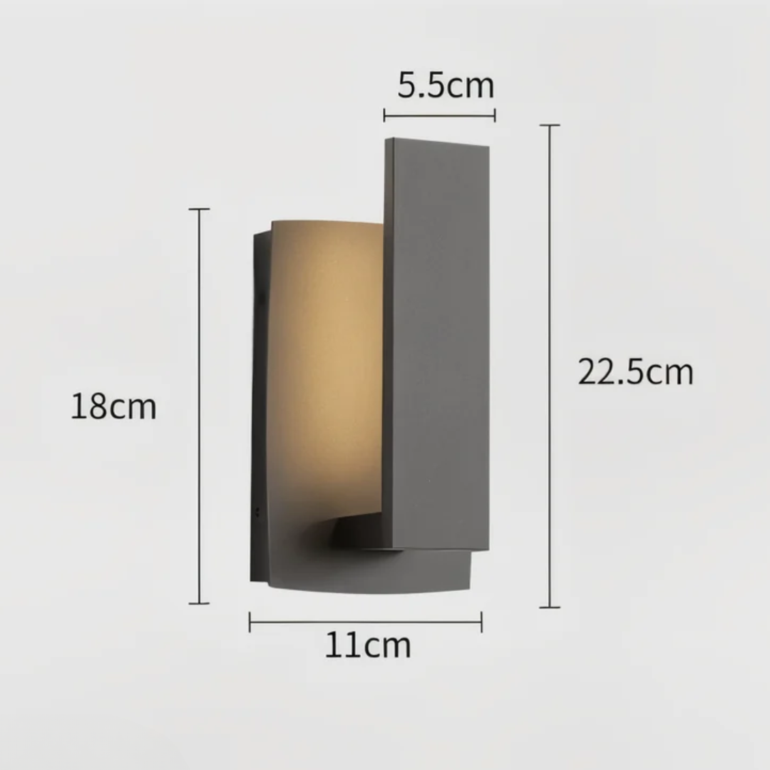 Modern Outdoor Wall Lamp – Waterproof Aluminum LED Exterior Wall Light for Garden and Terrace
